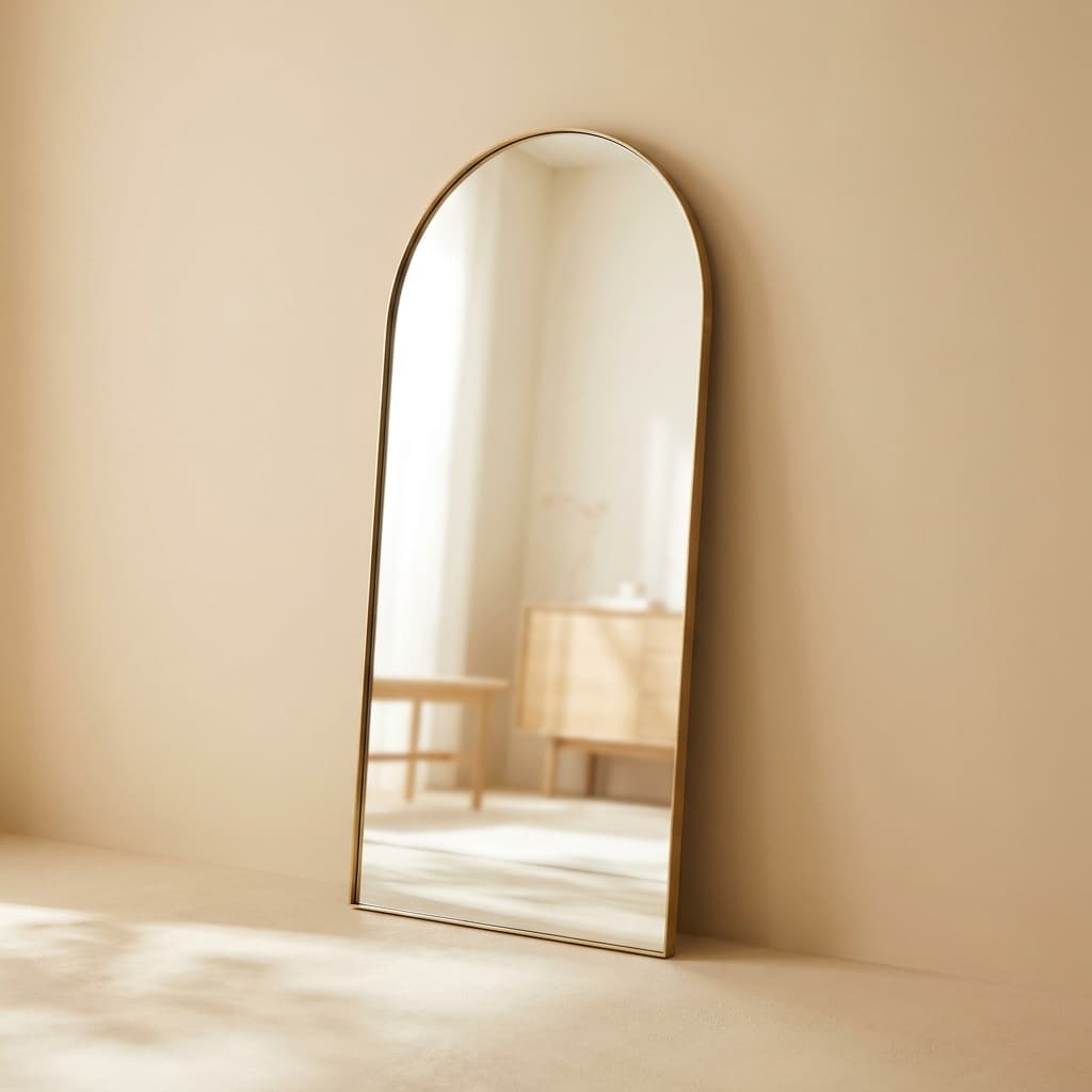 Halo Arched Floor Mirror